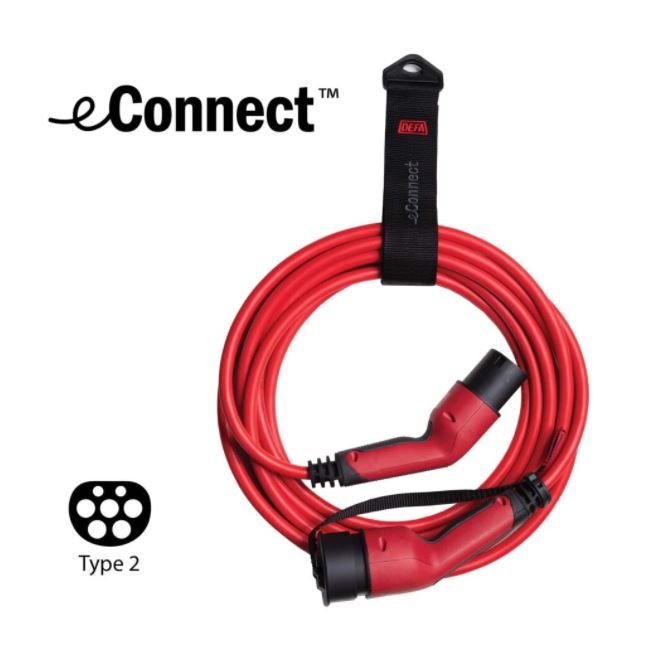 DEFA eConnect Red M3T2 3P 20 A, 5 m, 13,8 kW